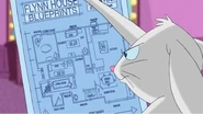 Flynnfletcherhouseblueprintsdennis.jpg (192 KB) Dennis looking at the house's blueprints in "No More Bunny Business"