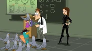 Doofenshmirtz reintroduces Perry to his daughter, Vanessa.