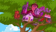 Candace's new, improved tree house.