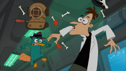 Perry und Doofenshmirtz nach Nasis Angriff.