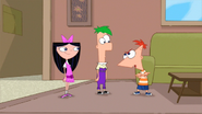 Phineas does an imitation of Ferb's seaweed rap.