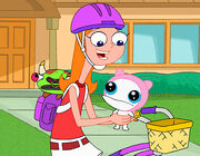 Candace holding Meap