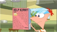 The "maze" on the back of the cereal box.
