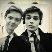 Thomas Brodie-Sangster and his good friend Robbie Kay who plays Peter Pan on Once Upon A Time