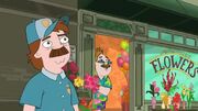 People at florist hear Ferb's speech