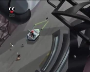 Several Animalborgs hauling Platyborg away.