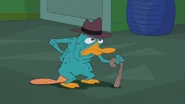 Perry as an old platypus.