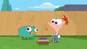 Baby Perry and Phineas enjoy playing music