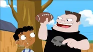 You dweebs! That's a soccer ball! This is a football!