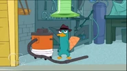 Agent P going to his lair