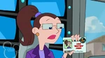 Shows her ID card for proof.