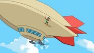 Candace is saved by the blimp