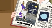 A picture of Kermillian discovering the comet