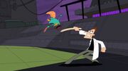 Perry flipping fight Doofenshmirtz