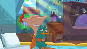 Phineas hugs perry