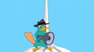 Perry turns the Poopinator against Doofenshmirtz.