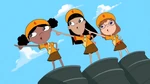 The Fireside Girls saying "Go, Phineas!"