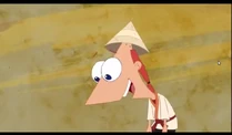 Phineas looking at Princess Isabella