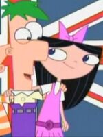 Ferb looking at Isabella