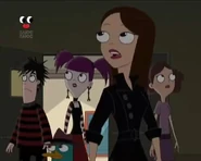 Vanessa, Perry, and company sensing that Johnny is inside the school gym