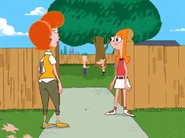 "Oh yes, Candace, there are "Phineas and Ferb robots" in the backyard."