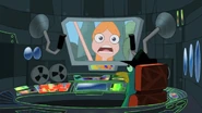 Candace telling "Dad" Phineas and Ferb are driving a blimp.