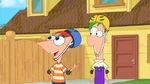 Phineas tells Isabella about the skateboard course.