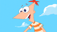 Phineas grabs Isabella's hand.