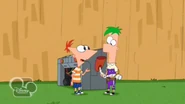 They both decide that the two boys can't be themselves because the other Phineas had an extra white stripe in his shirt, and that their father is a polar bear.