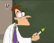 Doofenshmirtz hears his daughter screaming