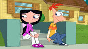 Teen Isabella and teen Phineas