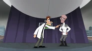 Doofenshmirtz demands Rodney that they put the Earth back to its original orbit before things go out of hand.