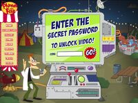 Enter the secret password to unlock video