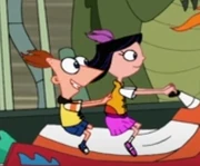 Phineas with brown hair.