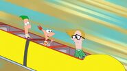 Albert meets the real Phineas and Ferb