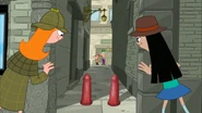 Candace and Stacy sees Phineas and Ferb.