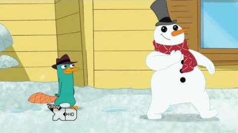 Perry the Platypus and the Snowman