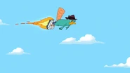 Perry flies home