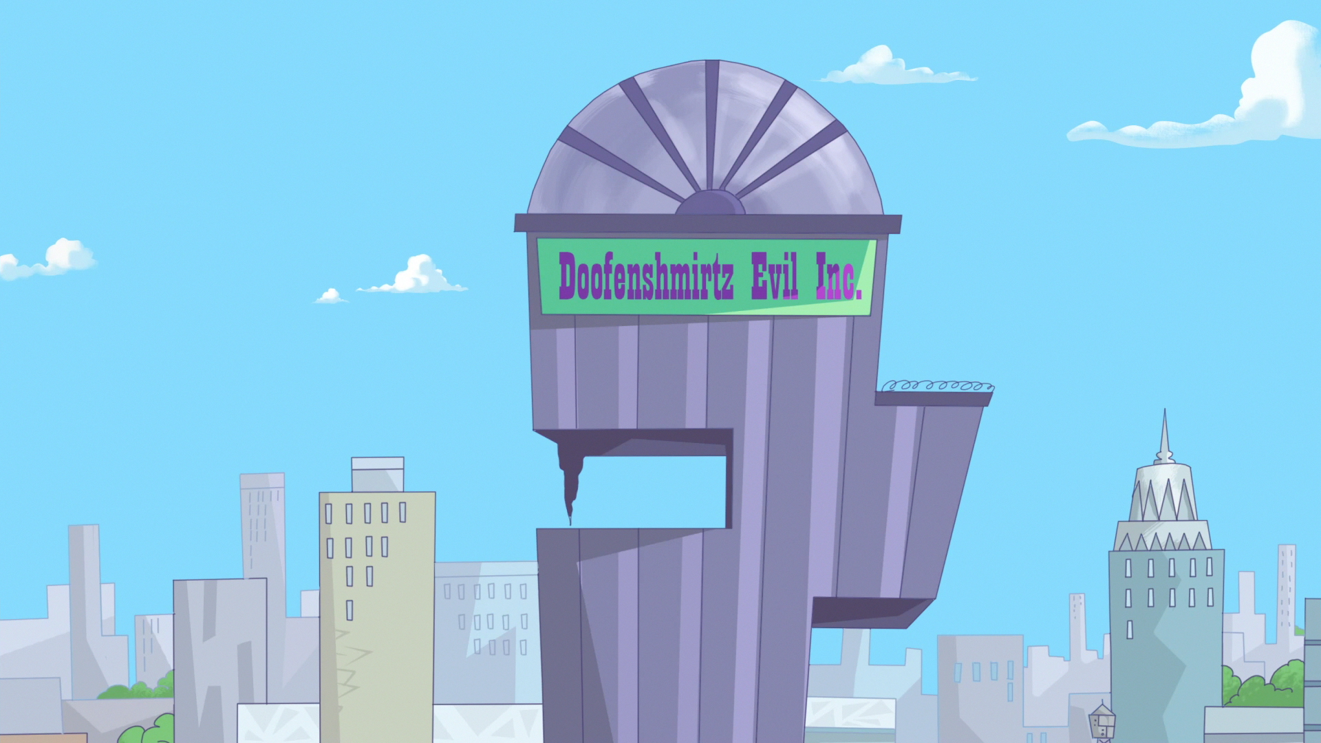 Phineas And Ferb Dr Doofenshmirtz Building