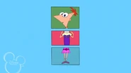 Phineas with a Ferb top and Isabella skirt