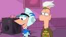 Yeah, cool, huh? Ferb and I are warming up before we meet our special effects hero Clive Addison today at the Science-Fiction and Fantasy Convention.