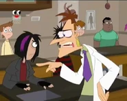 Doofenshmirtz asking Johnny for a hair sample for a demonstration