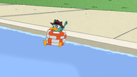 Perry saving Doofenshmirtz