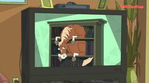 Phineas and Ferb - Horse in a Bookcase