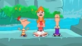 Phineas and Ferb are meditating.