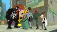 Villains cause mayhem.jpg (356 KB) Venom, Modok, Whiplash, Red Skull and Doof do all sorts of evil around Danville.
