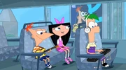 O menor olho de Ferb está na frente, e o maior na parte de trás