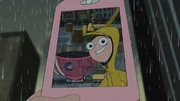 Candace gravando um vídeo seu em Seattle.