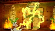 Doof libertando o Colosso de Milho