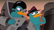 Perry e o Ornitobô em um combate.